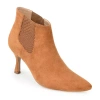 Journee Collection Womens Elitta Kitten Heel Booties In Brown