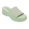 Journee Collection Womens Emani Heeled Sandals In Green
