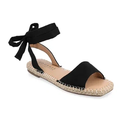 JOURNEE COLLECTION WOMENS EMELIE ANKLE STRAP FLAT SANDALS