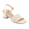Journee Collection Womens Evylinn Heeled Sandals Wide Width In Neutral