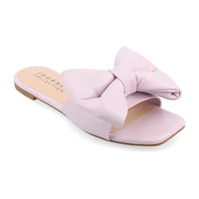 Journee Collection Womens Fayre Flat Sandals In Multi