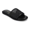 Journee Collection Womens Flat Sandals In Black