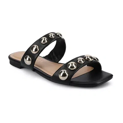 Journee Collection Womens Frida Slide Sandals In Black