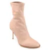 Journee Collection Womens Gizzel Almond Toe Stiletto High Ankle Booties In Multi
