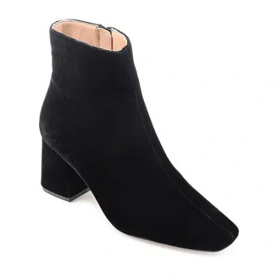 Journee Collection Womens Hazara-wd Block Heel Booties In Black