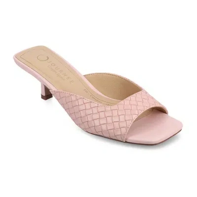 Journee Collection Womens Heeled Sandals In Pink