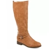 Journee Collection Womens Ivie Regular Wide Calf Extra Wide Calf Knee High Riding Boots In Brown