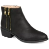 Journee Collection Womens Jayda Stacked Heel Booties In Black