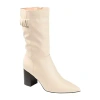 Journee Collection Womens Jc Wilo-wc Wide Calf Stacked Heel Riding Boots In Pink