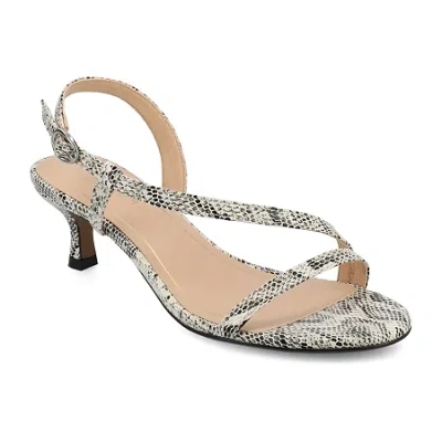 Journee Collection Womens Jemry Heeled Sandals In Gray