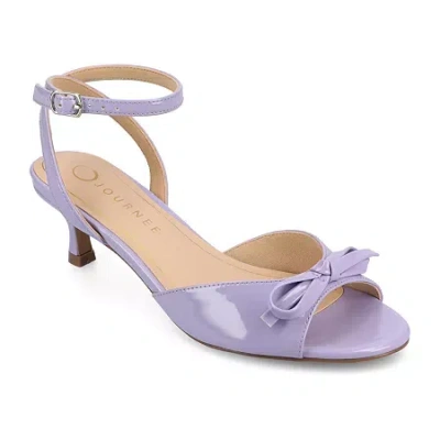 Journee Collection Womens Jennifer Heeled Sandals In Purple