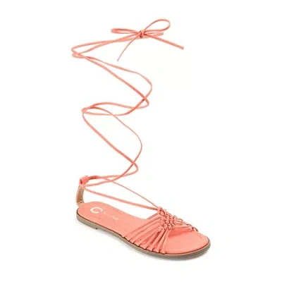 Journee Collection Womens Jess Strap Sandals In Pink
