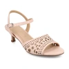 Journee Collection Womens Jessly Heeled Sandals In Neutral
