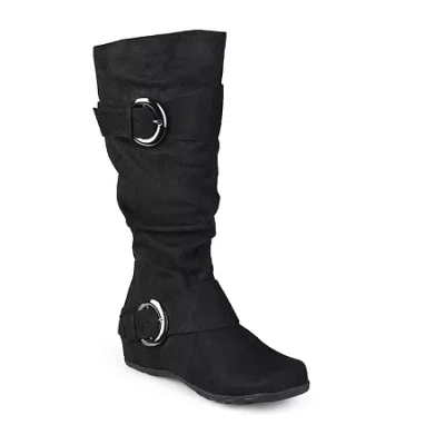 Journee Collection Womens Jester Extra Wide Calf Slouch Boots In Black