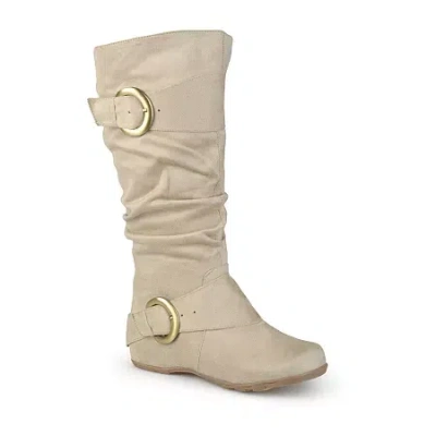 JOURNEE COLLECTION WOMENS JESTER WIDE CALF SLOUCH BOOTS
