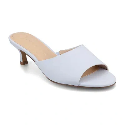 Journee Collection Womens Jeylah Heeled Sandals In Blue
