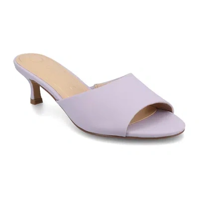 Journee Collection Womens Jeylah Heeled Sandals In Purple