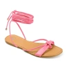 Journee Collection Womens Jiyrie Flat Sandals In Pink