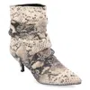 Journee Collection Womens Jo Tru Comfort Foam Pull On Kitten Heel Booties In Multi