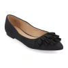 Journee Collection Womens Judy Slip-on Pointed Toe Ballet Flats In Black