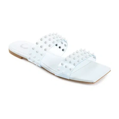 Journee Collection Womens Katari Flat Sandals In Blue