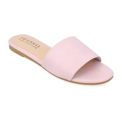 Journee Collection Womens Kolinna Flat Sandals In Pink
