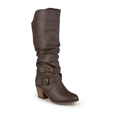 Journee Collection Womens Late Riding Boots In Brown