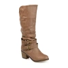 Journee Collection Womens Late Riding Boots In Neutral