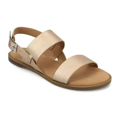 Journee Collection Womens Lavine Slingback Strap Flat Sandals In Neutral