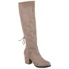 Journee Collection Womens Leeda Tru Comfort Foam Block Heel Knee High Boots In Grey