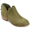 Journee Collection Womens Livvy Block Heel Booties In Green