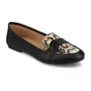 Journee Collection Womens Marci Slip-on Round Toe Loafers In Black