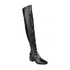 Journee Collection Womens Mariana Wide Calf Block Heel Over The Knee Boots In Gray