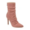 Journee Collection Womens Markie Stiletto Heel Booties In Pink