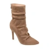 Journee Collection Womens Markie Stiletto Heel Booties In Brown