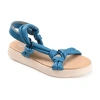 Journee Collection Womens Marri Strap Sandals In Blue