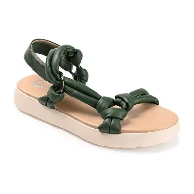 Journee Collection Womens Marri Strap Sandals In Green