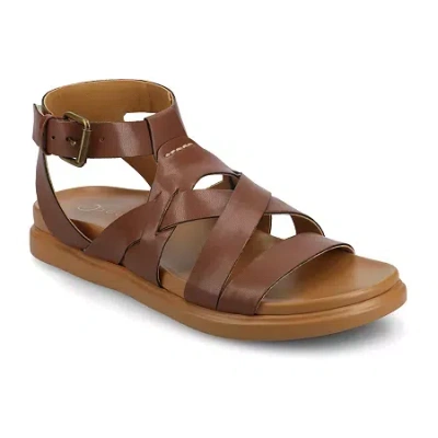 Journee Collection Womens Mistee Flat Sandals In Multi