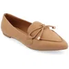 Journee Collection Womens Muriel Slip On Pointed Toe Loafer Flats In Multi