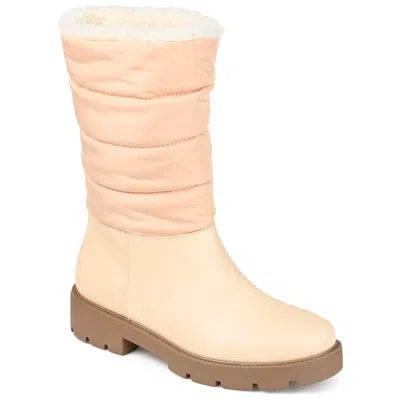 Journee Collection Womens Nadine Tru Comfort Foam Block Heel Winter Boots In Multi