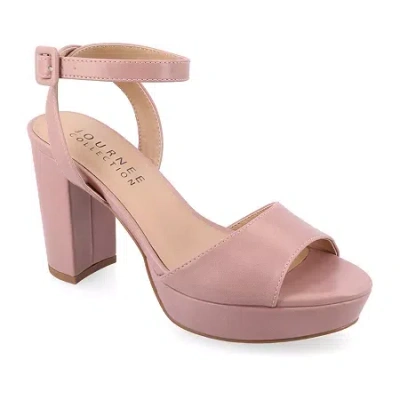 Journee Collection Womens Nairri Heeled Sandals In Gray