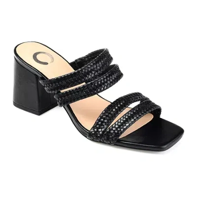 Journee Collection Womens Natia Heeled Sandals In Black