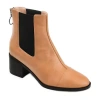 Journee Collection Womens Nigella Stacked Heel Booties In Brown