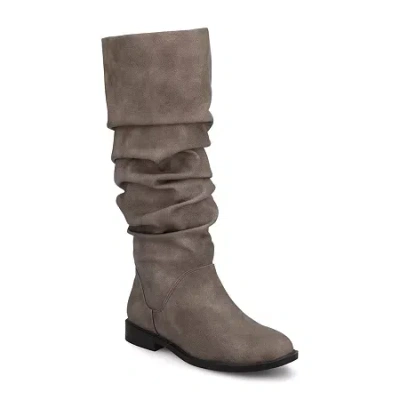Journee Collection Womens Pennie Block Heel Dress Boots In Black