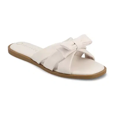 JOURNEE COLLECTION WOMENS PRYLIN FLAT SANDALS
