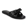 Journee Collection Womens Prylin Flat Sandals In Black