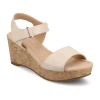 Journee Collection Womens Ranae Wedge Sandals In Gold