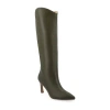 Journee Collection Womens Rehela Stiletto Heel Dress Boots In Green