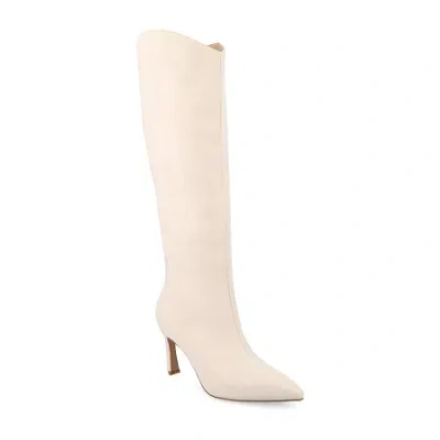 Journee Collection Womens Rehela Stiletto Heel Dress Boots In Neutral