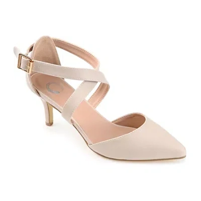 Journee Collection Womens Riva Strap Pumps In Pink
